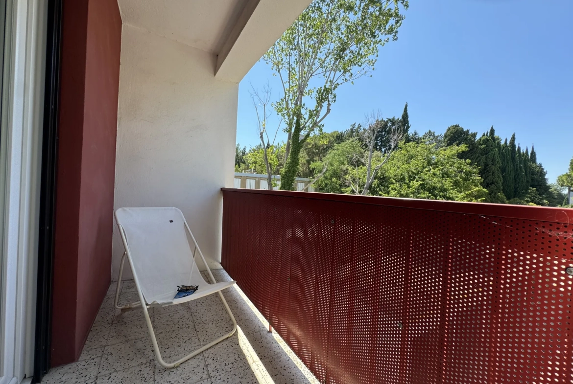Appartement 2 pièces à Montpellier avec balcon, cave et proximité commodités 