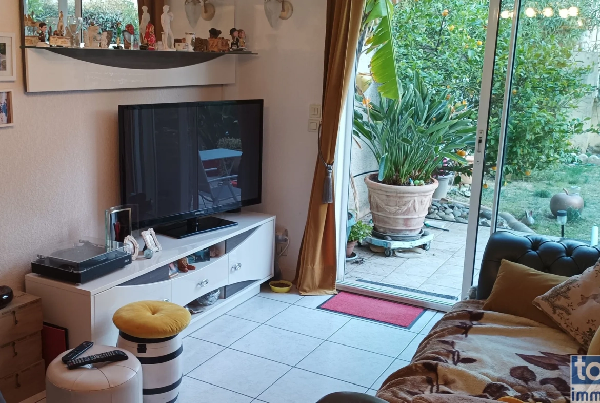 Appartement T3 de plain-pied avec jardin privé à Perpignan 