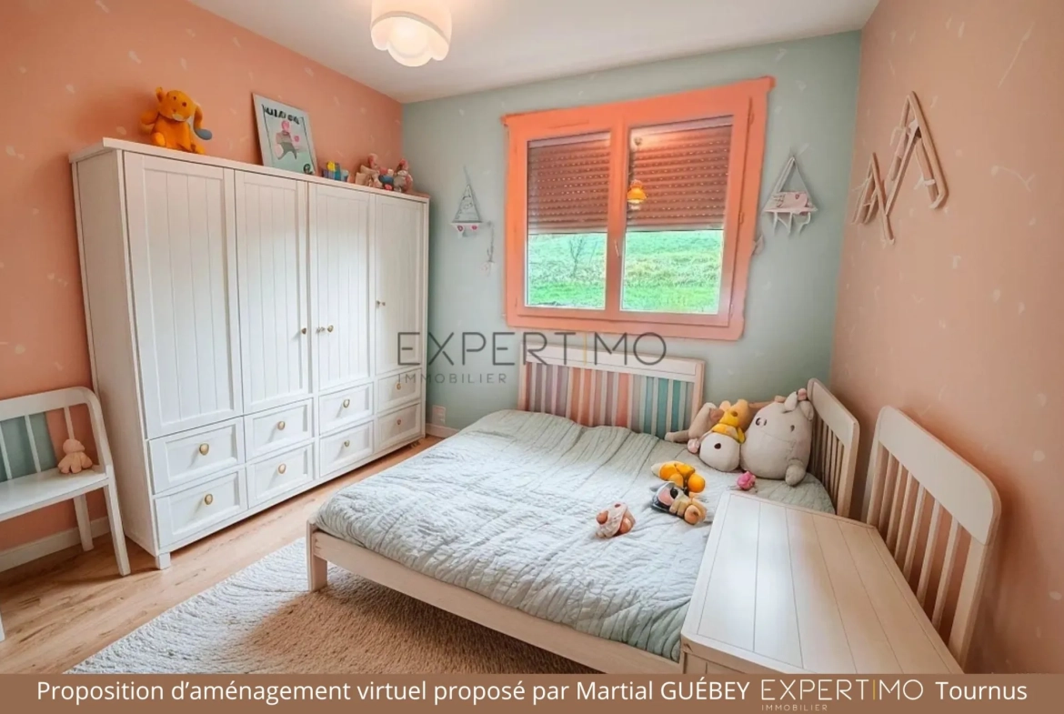 Maison de 90 m² avec vue panoramique sur la plaine de Saône à Tournus 