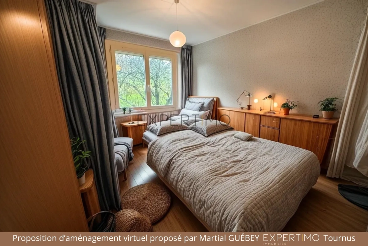 Maison de 90 m² avec vue panoramique sur la plaine de Saône à Tournus 
