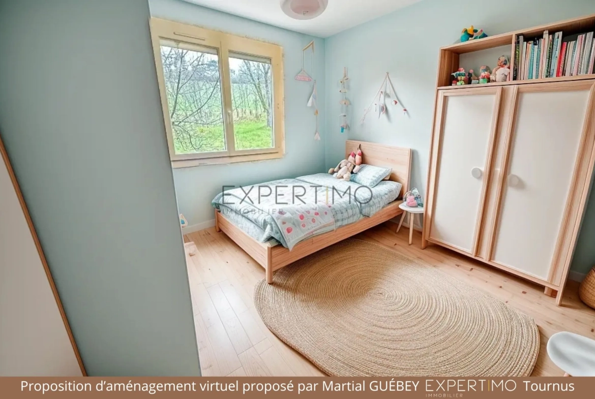 Maison de 90 m² avec vue panoramique sur la plaine de Saône à Tournus 