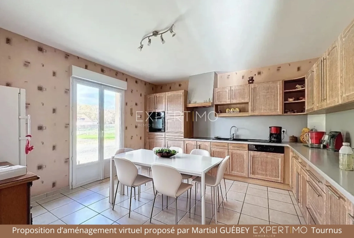 Maison 150 m² avec dépendances, chauffage géothermique à Saint Germain du Plain 