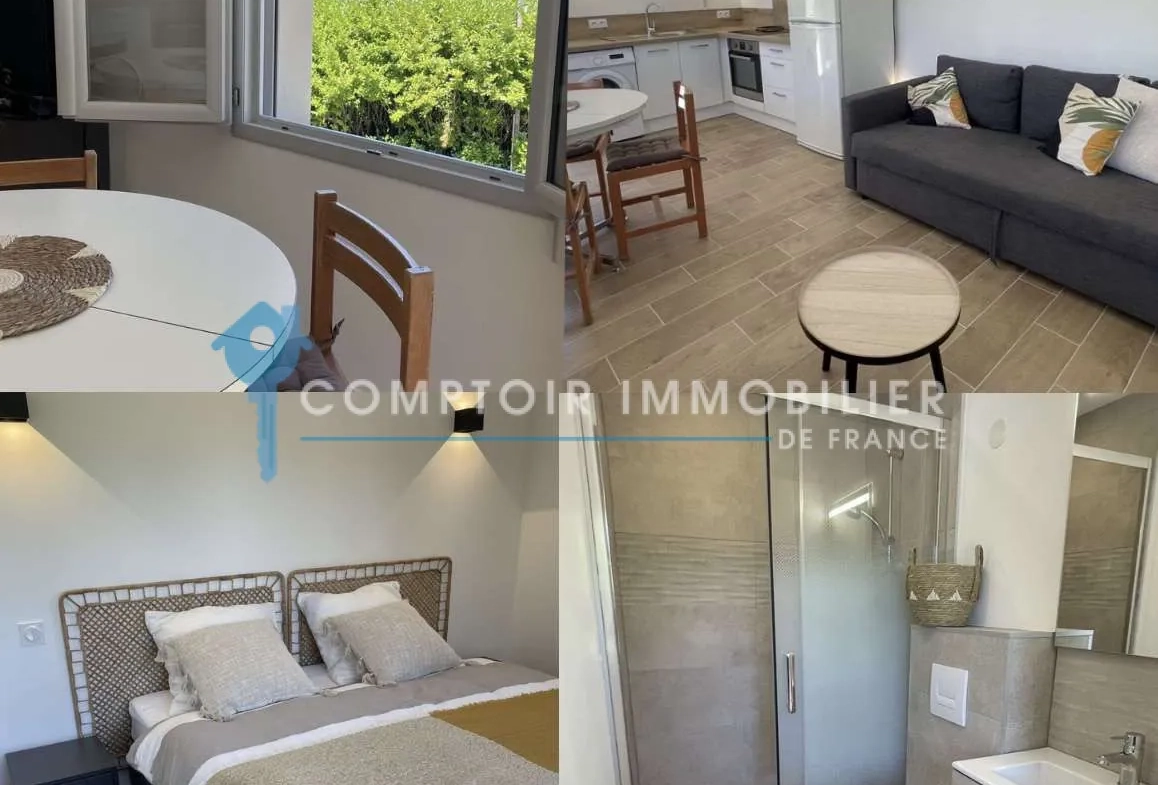 Maison divisée en deux appartements avec plage privée et vue sur le lac à Charavines 