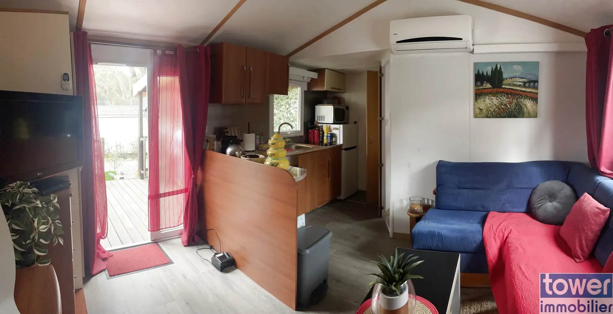 Mobilhome dans parc de loisirs 5 étoiles à Puget-sur-Argens 