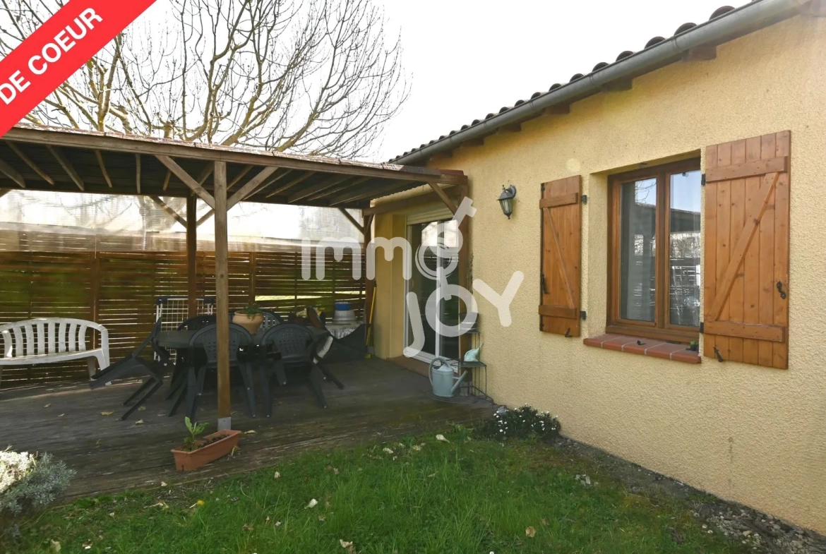 Maison de plain-pied de 90 m² avec jardin à Auterive, secteur calme 