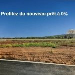 Terrain constructible et viabilisé de 389 m² à Ginestas proche du Canal du Midi
