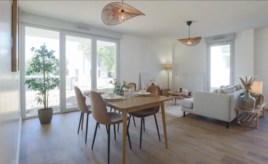 Appartement T3 neuf à Bordeaux avec balcon, livraison 2027, TVA réduite 