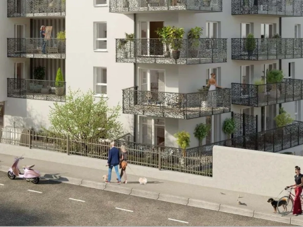 Appartement T3 neuf à Bordeaux avec balcon, livraison 2027, TVA réduite