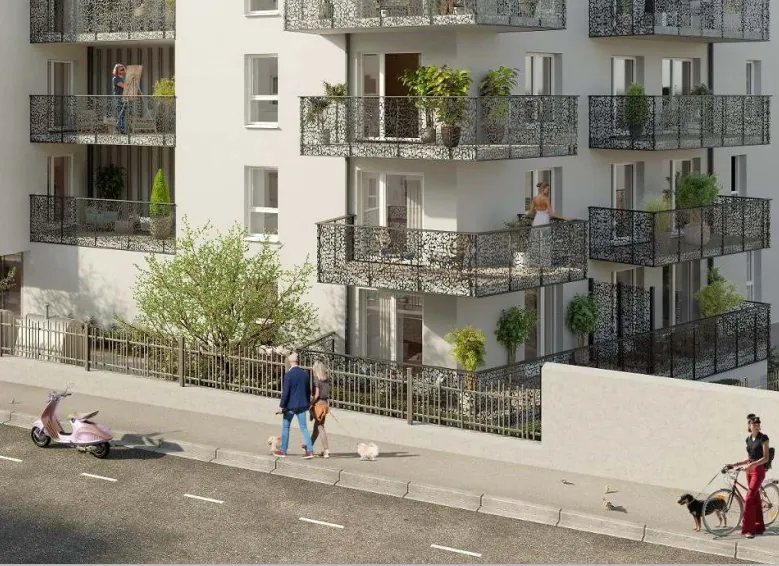Appartement T3 neuf à Bordeaux avec balcon, livraison 2027, TVA réduite 