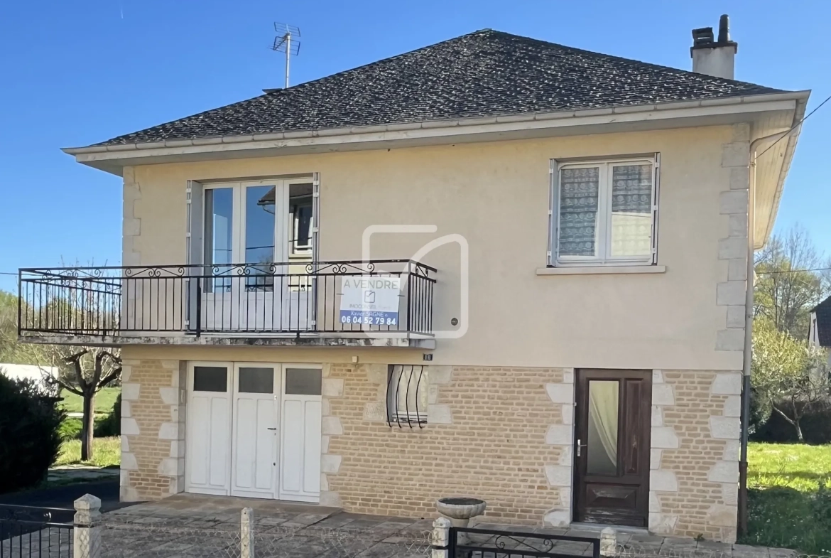 Maison 5 pièces à Objat (Corrèze) – 160 m² avec jardin et double entrée 