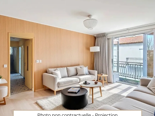 Appartement à rénover de 64m2 avec garage en hyper-centre de Saintes