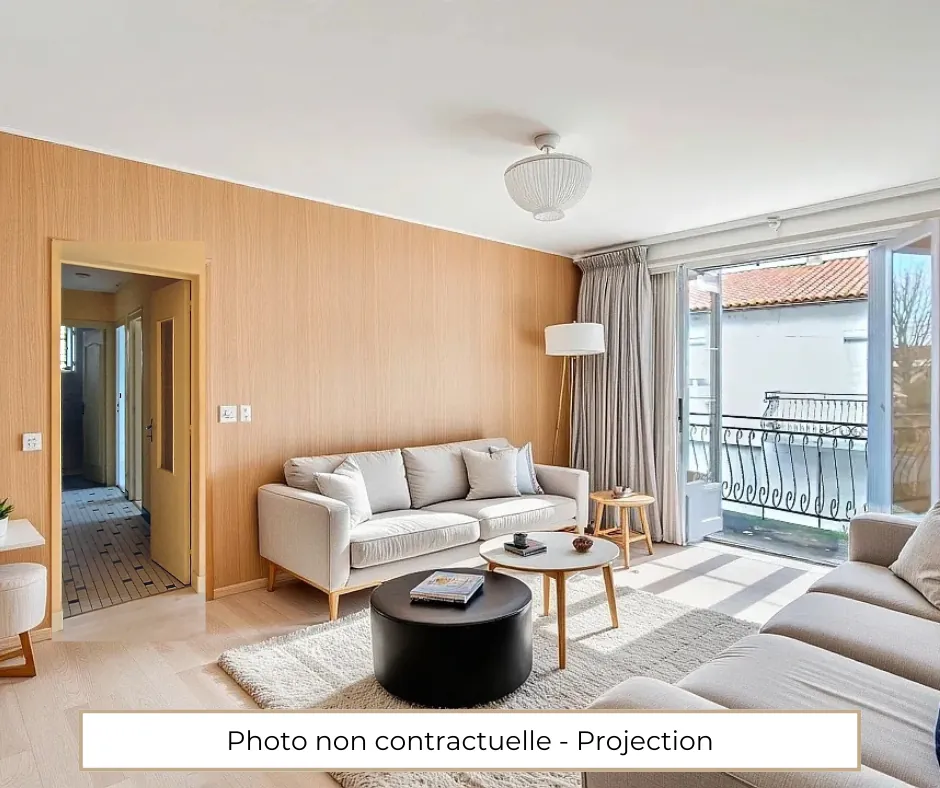 Appartement à rénover de 64m2 avec garage en hyper-centre de Saintes 