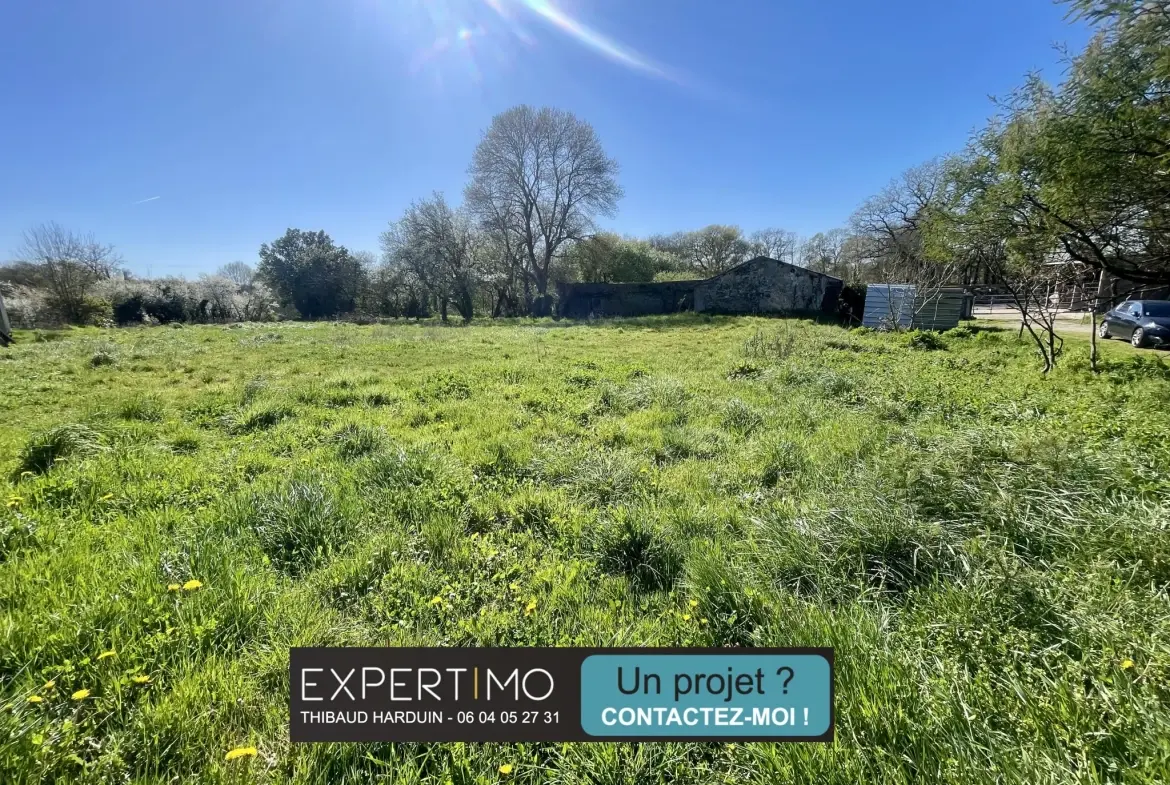 Terrain à bâtir de 843 m² à Noyeux proche Nantes - Environnement calme 