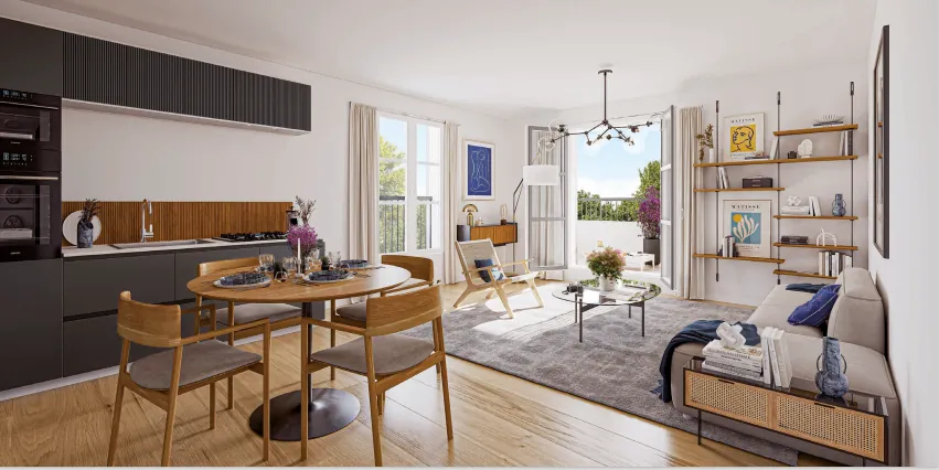 Appartement 2 pièces à Bezons avec parking et remise exceptionnelle en livraison en 2026 