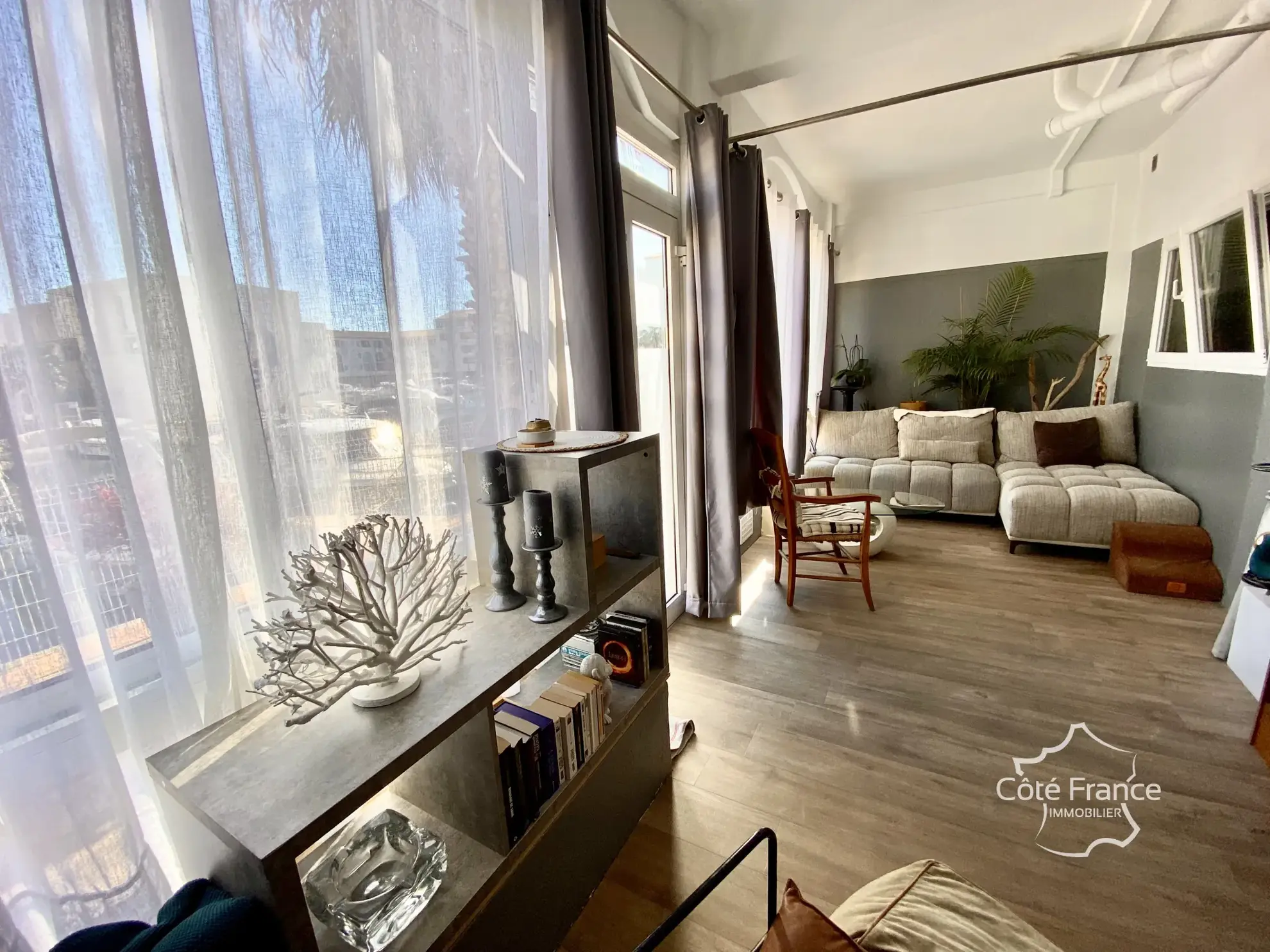 Appartement T3 de 60 m² avec vue sur la marina à Sète 