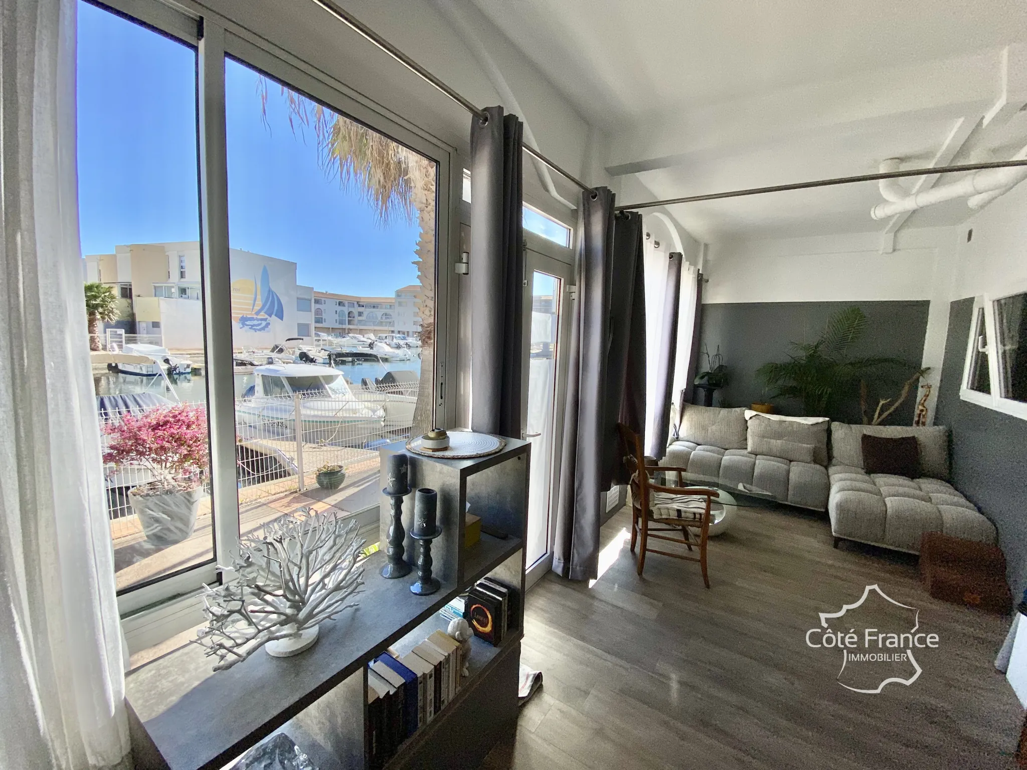 Appartement T3 de 60 m² avec vue sur la marina à Sète 