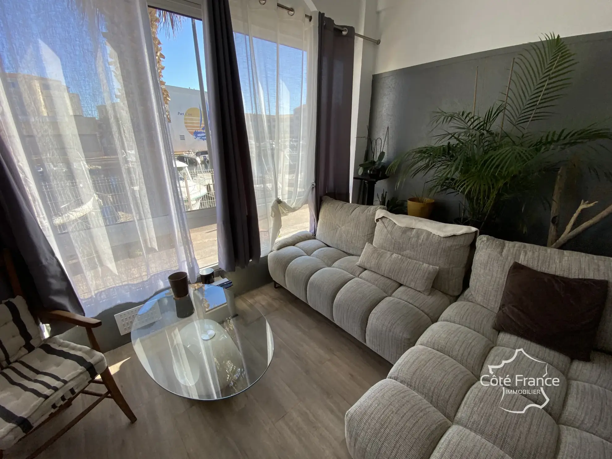 Appartement T3 de 60 m² avec vue sur la marina à Sète 