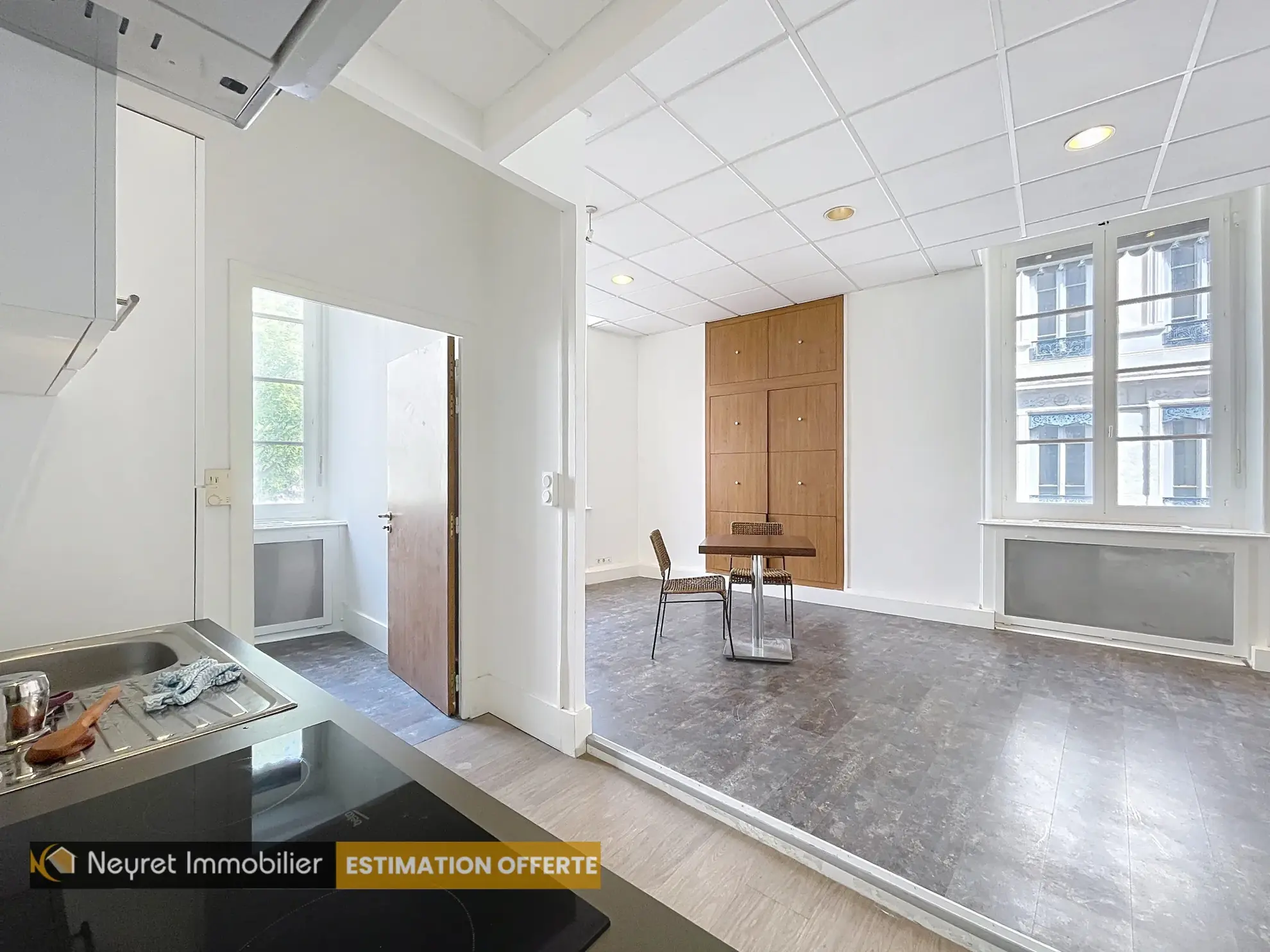 Appartement T2 lumineux à Lyon 2, idéal pour résidence ou investissement avec faibles charges 