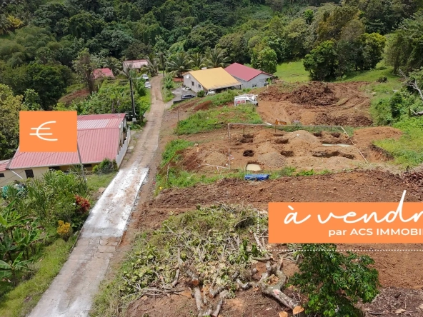 Beau terrain de 585 m² à vendre au Vauclin - Quartier calme et en hauteur