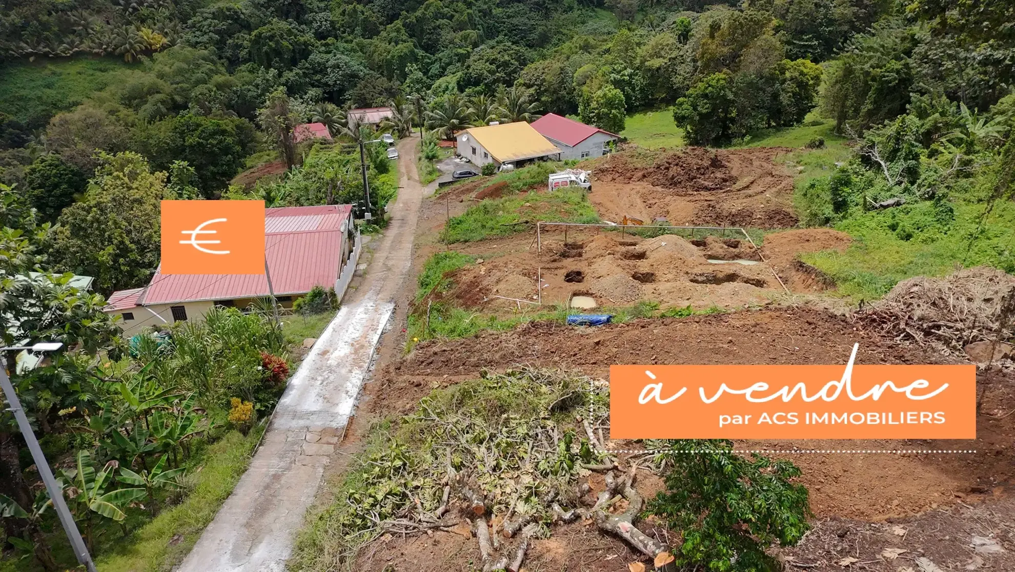 Beau terrain de 585 m² à vendre au Vauclin - Quartier calme et en hauteur 