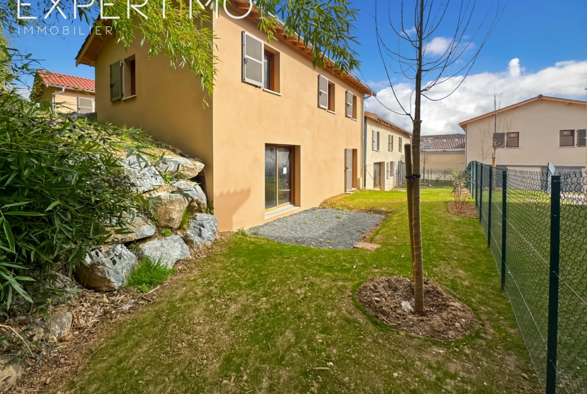 Villa neuve à Miserieux – Terrain modulable à proximité de Trévoux 