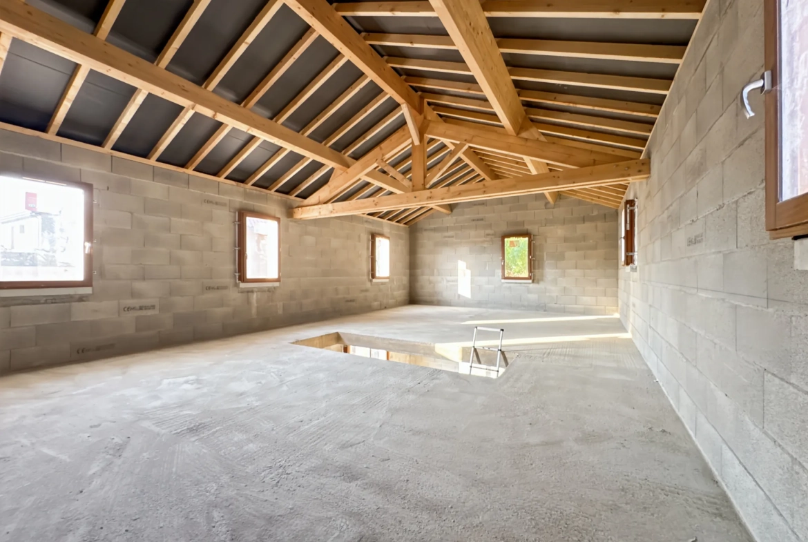 Villa neuve à Miserieux – Terrain modulable à proximité de Trévoux 