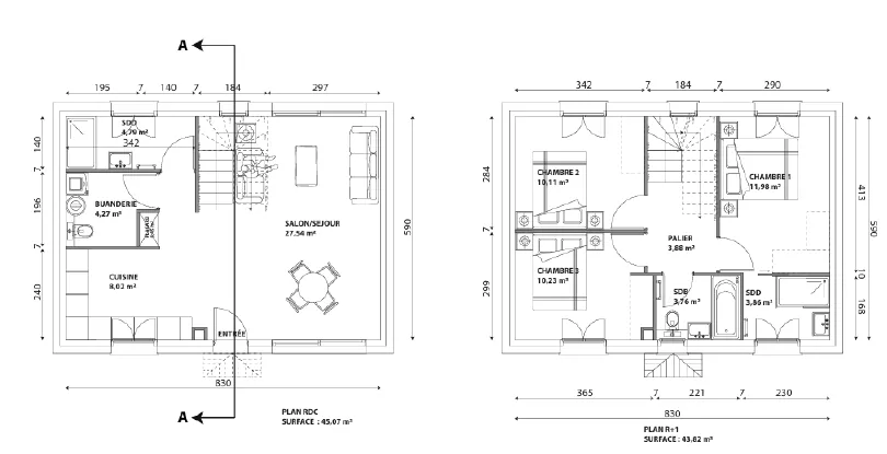 Terrain constructible à Villebon-sur-Yvette près de Palaiseau - 258 m² viabilisé 