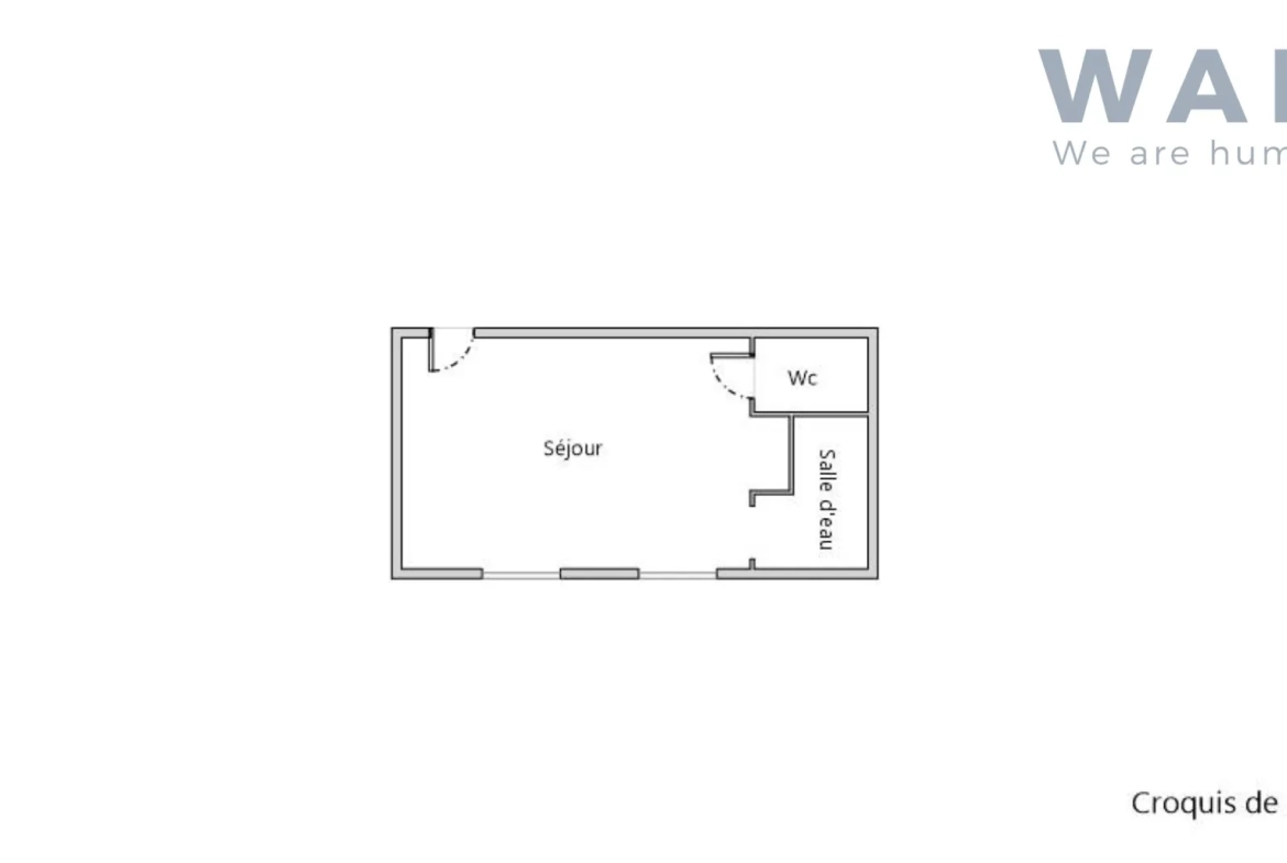 Vente d'un studio lumineux à Montpellier Arceaux - 15,10 m², balcon 