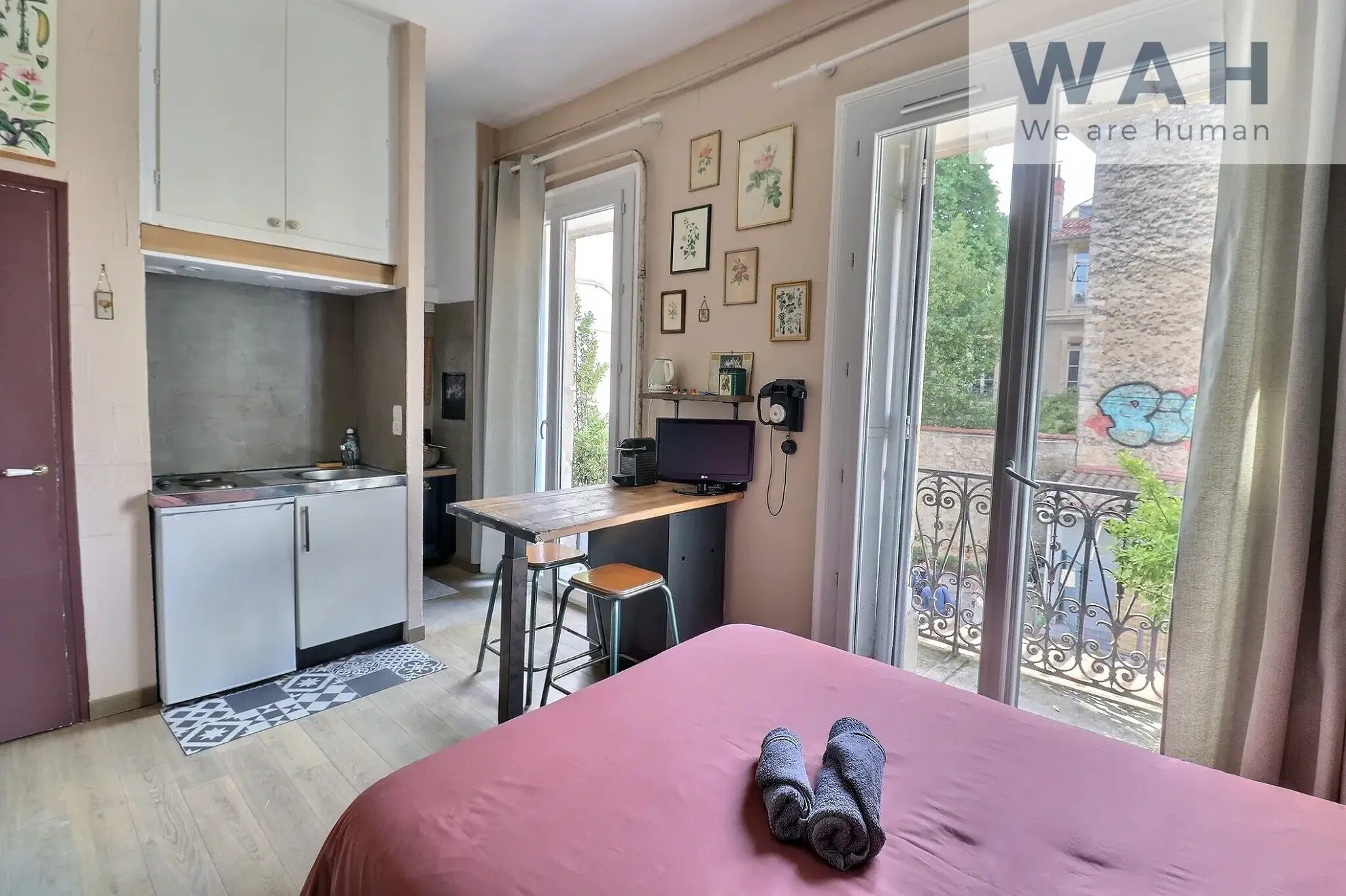 Vente d'un studio lumineux à Montpellier Arceaux - 15,10 m², balcon 
