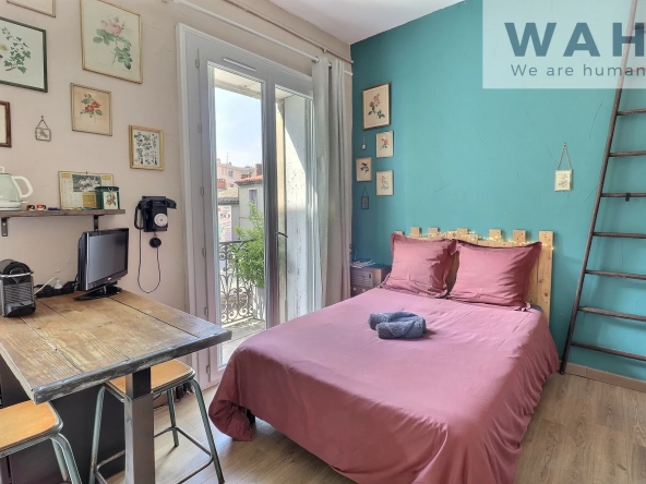 Vente d'un studio lumineux à Montpellier Arceaux - 15,10 m², balcon