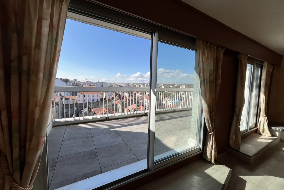 Appartement avec terrasse et garage à Vichy – 85 m², 2 chambres, exposition sud 