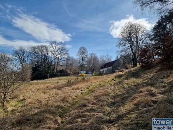 À vendre propriété isolée de 3,4 ha avec maison de 140 m² et dépendance à Cros 