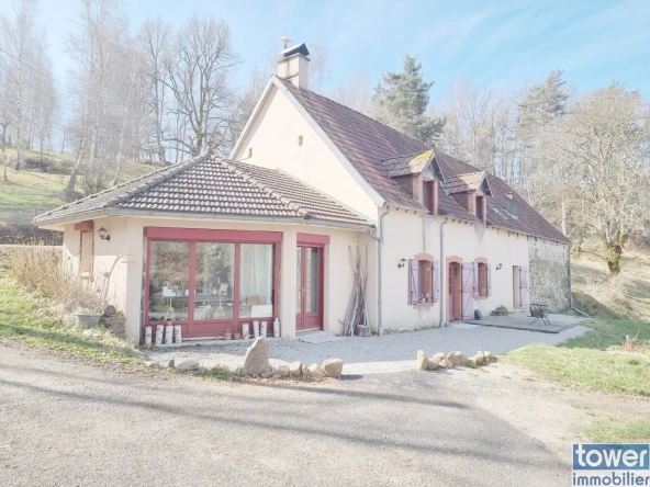 À vendre propriété isolée de 3,4 ha avec maison de 140 m² et dépendance à Cros