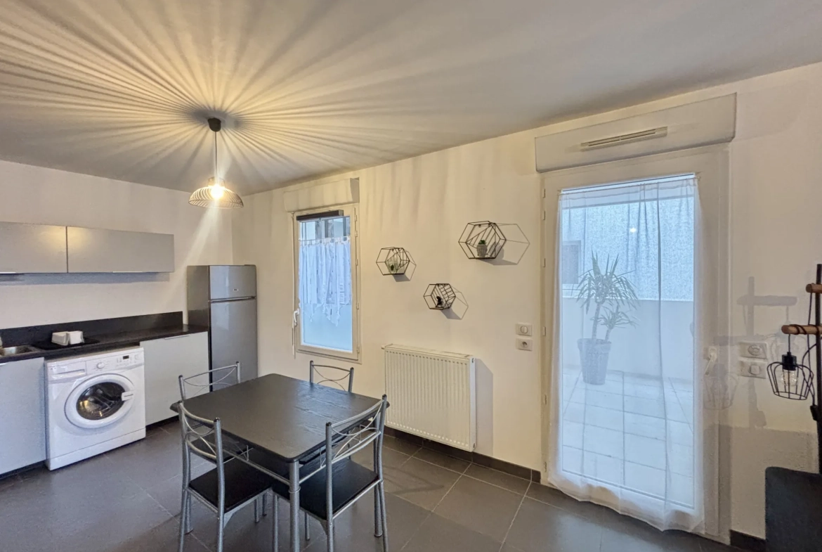À vendre appartement T2 de 48,50 m² avec terrasse à Baillargues 