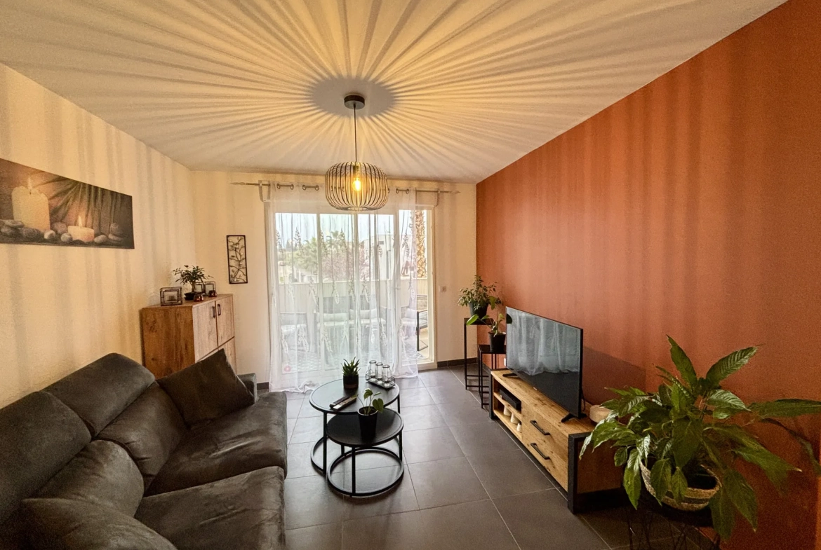 À vendre appartement T2 de 48,50 m² avec terrasse à Baillargues 