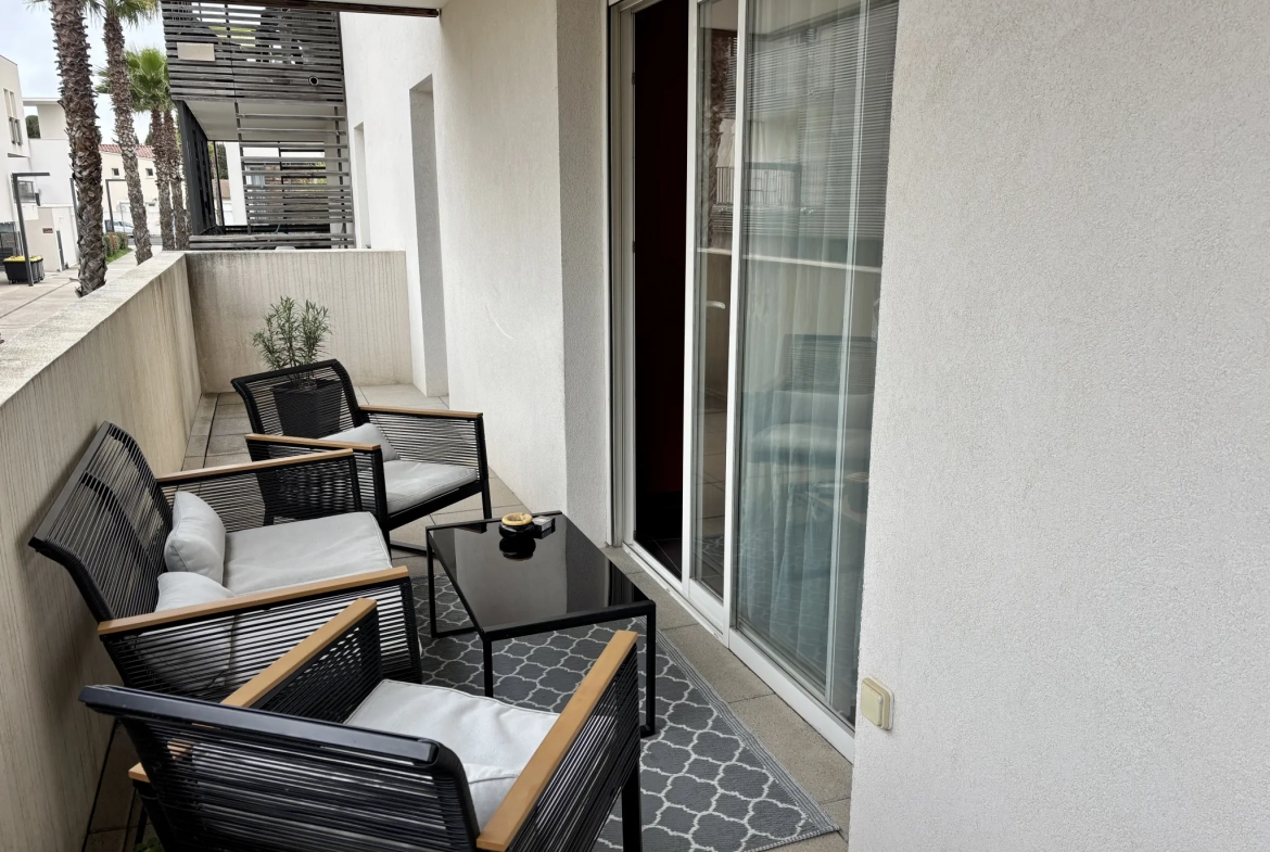 À vendre appartement T2 de 48,50 m² avec terrasse à Baillargues 