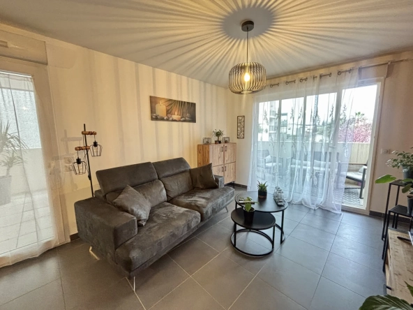 À vendre appartement T2 de 48,50 m² avec terrasse à Baillargues
