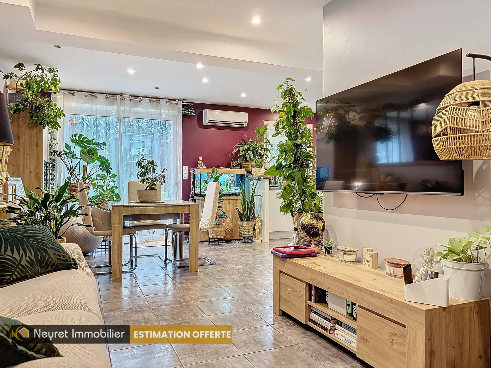 Maison mitoyenne type 4 avec garage et jardin à Mions 