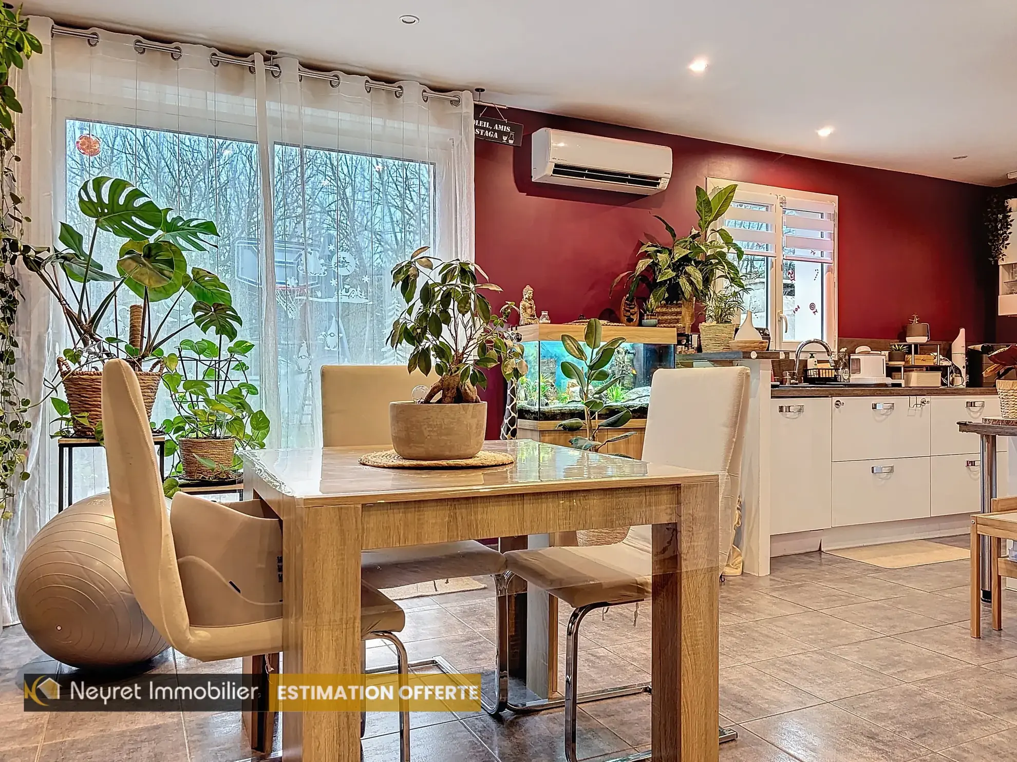 Maison mitoyenne type 4 avec garage et jardin à Mions 
