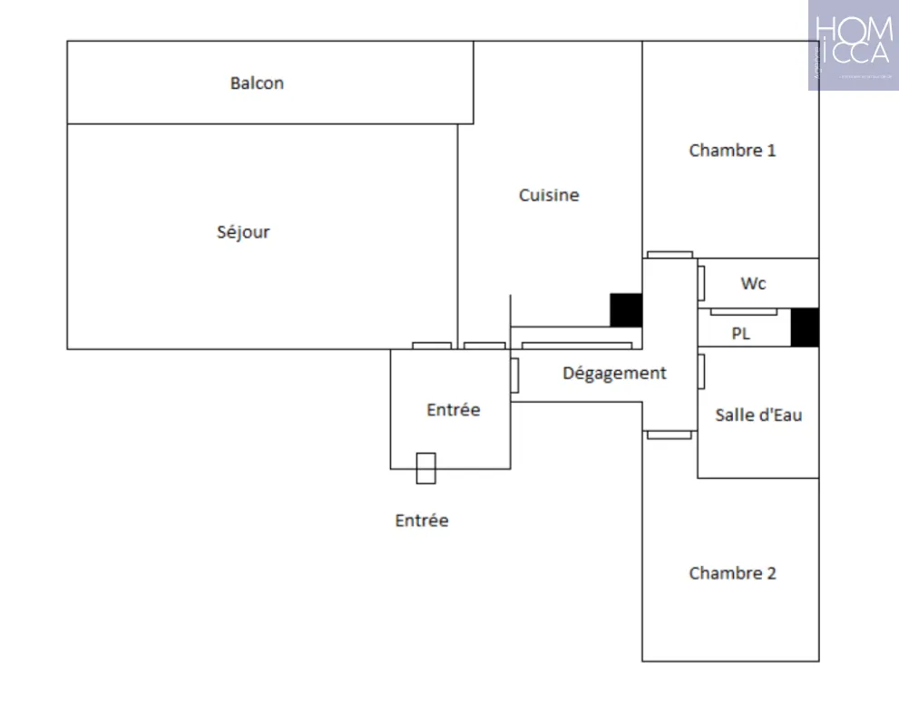 Appartement T3 lumineux avec balcon et garage à Lyon 9ème Gare de Vaise 