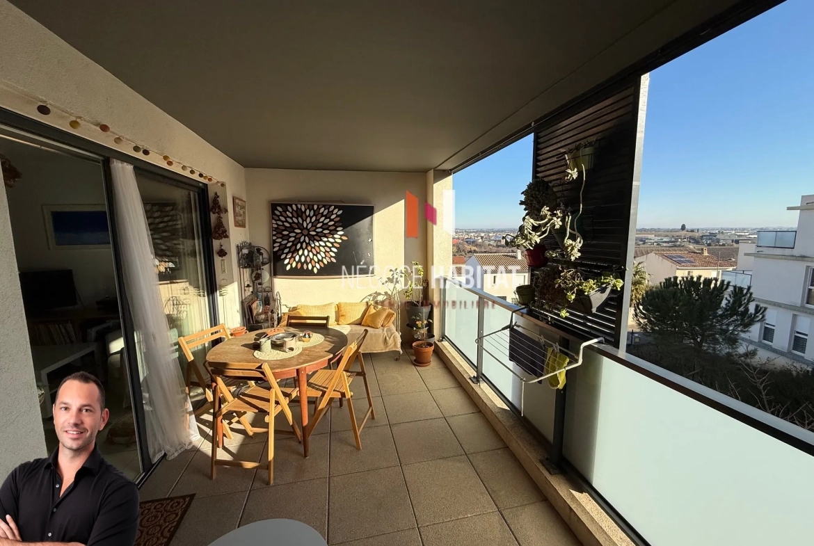 Appartement T2 avec terrasse de 16 m² à Saint-Aunès - Résidence Standing 