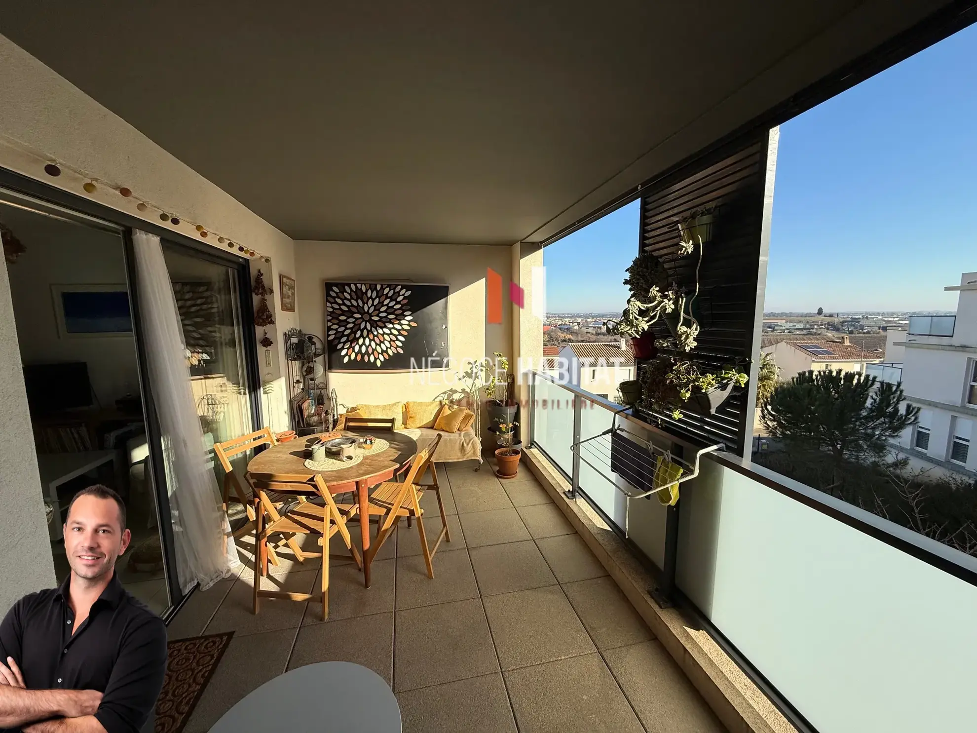 Appartement T2 avec terrasse de 16 m² à Saint-Aunès - Résidence Standing 