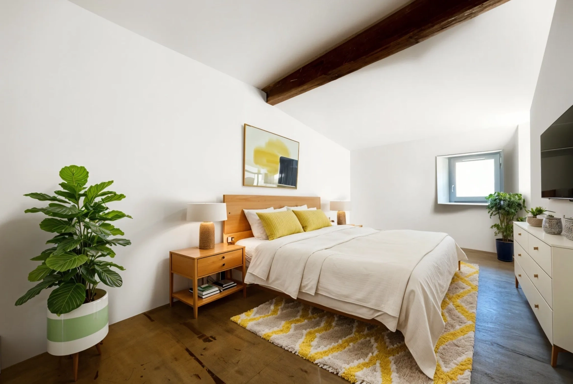 Bel appartement duplex de charme avec jardin à Sommières, idéalement situé dans l'hyper centre 