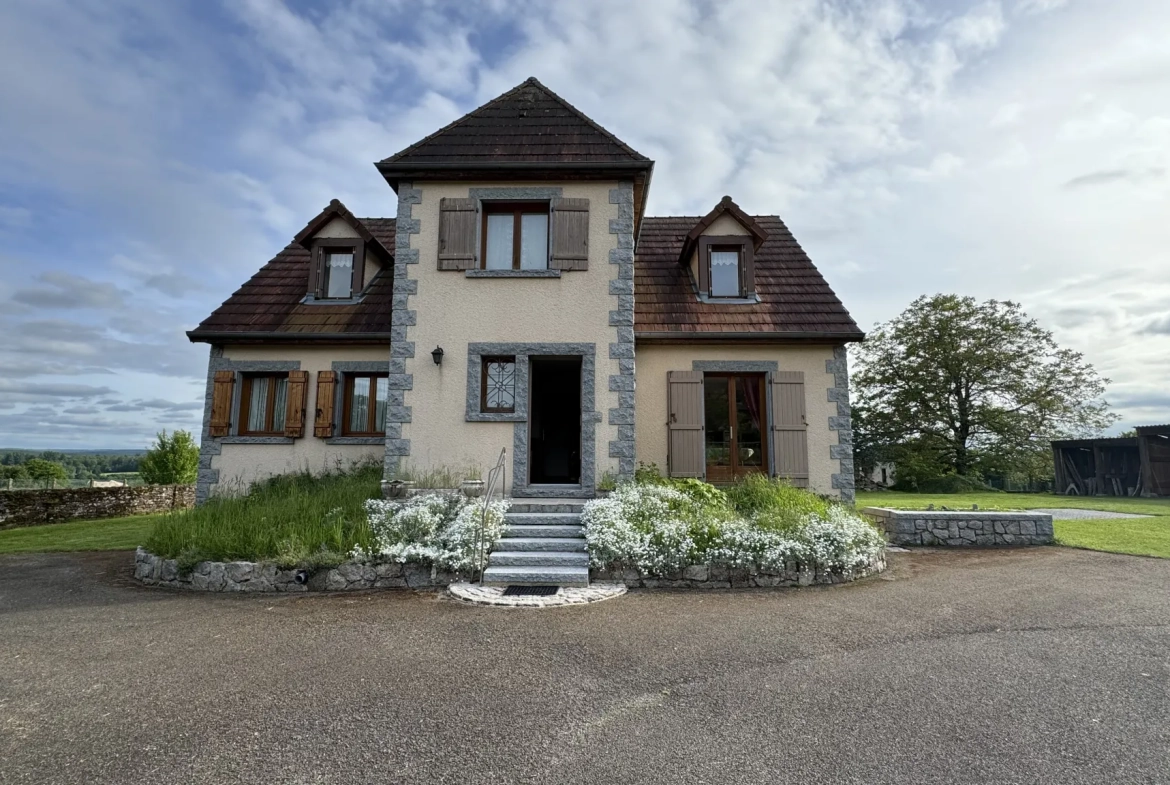 Maison avec vue panoramique à Rouvray – 4 chambres, terrain de 6083 m² 