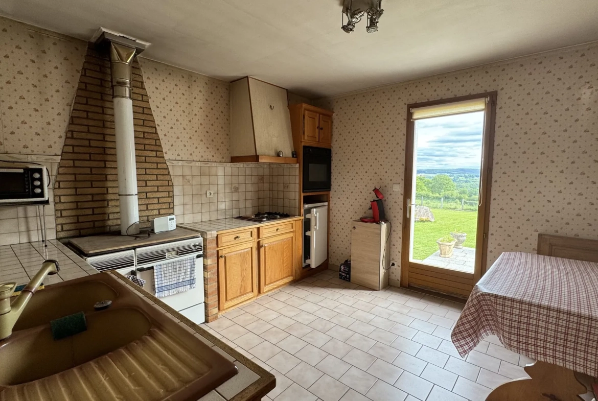 Maison avec vue panoramique à Rouvray – 4 chambres, terrain de 6083 m² 
