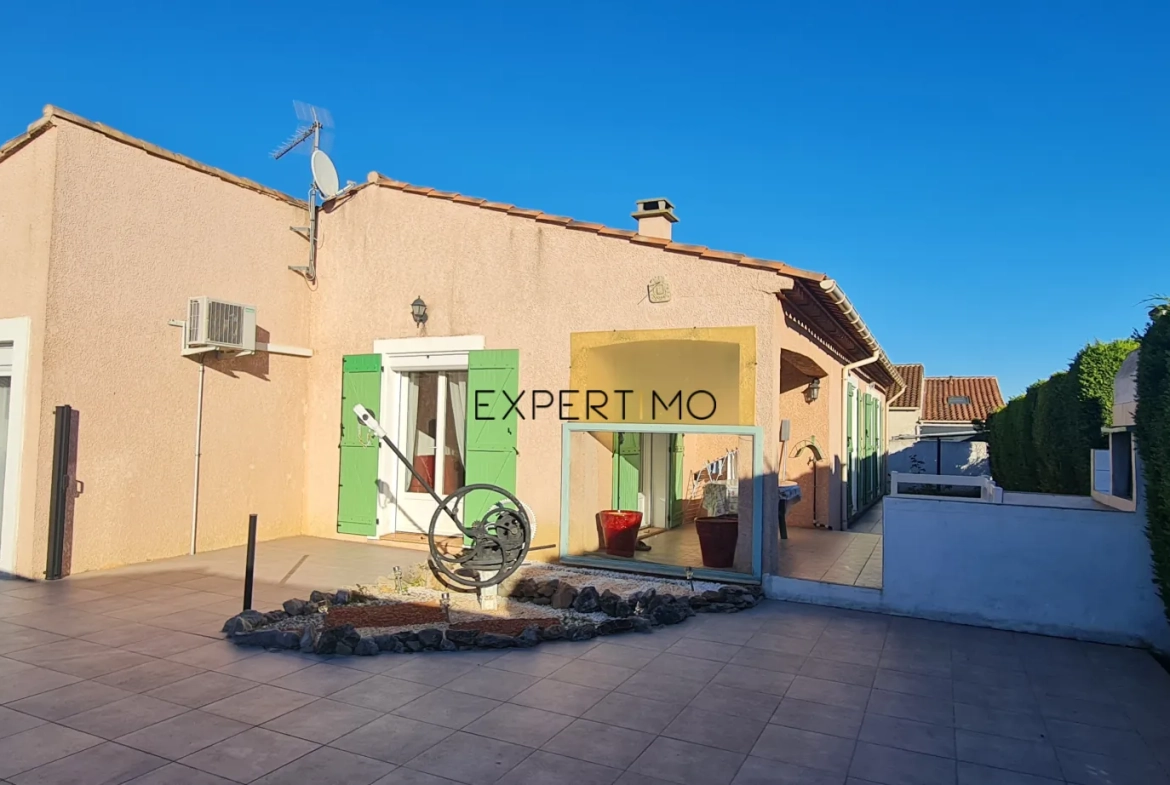 Belle maison de plain-pied à Fleury, proche Narbonne - 131 m² avec terrain et terrasse 