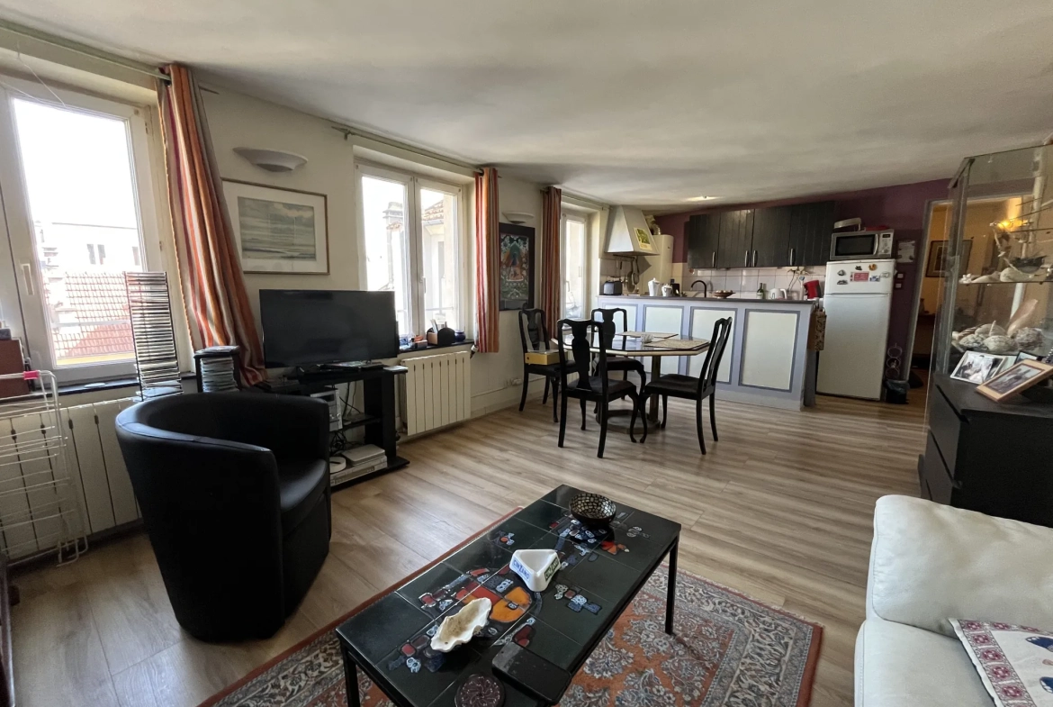 Appartement duplex T2 à Saint Germain avec vue sur les toits, secteur calme 