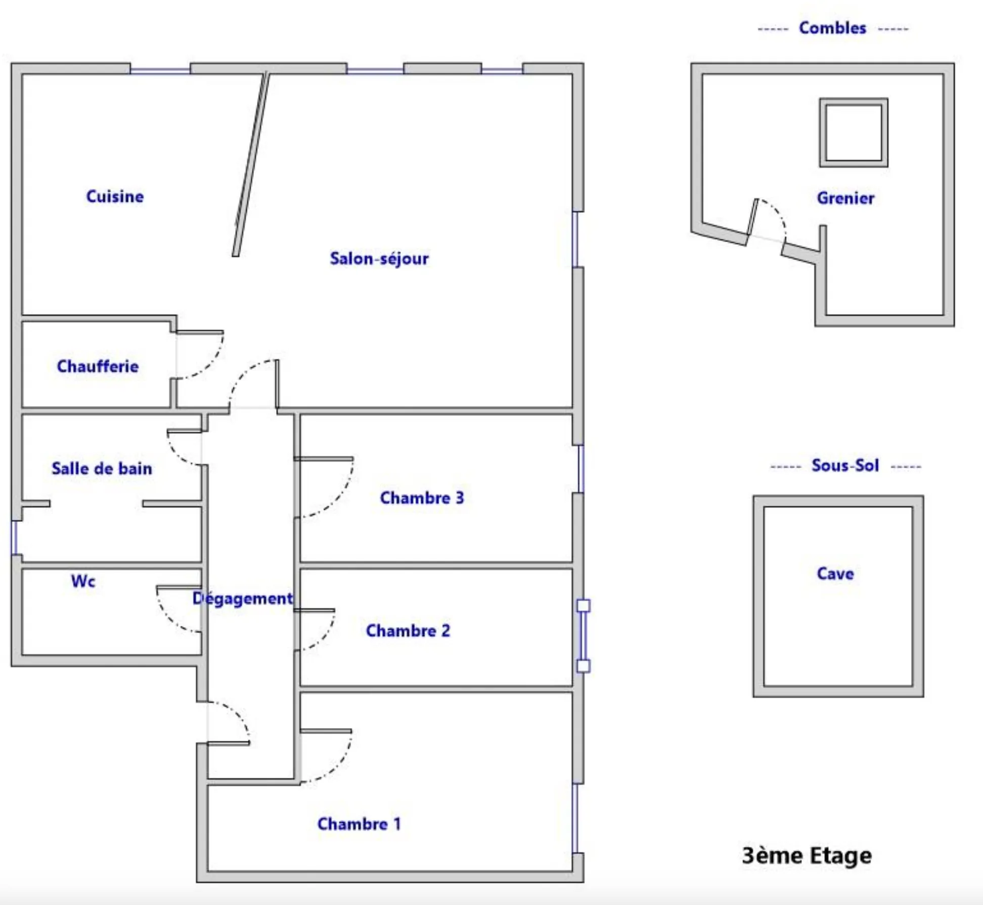 Bel appartement T4 de 85 m² au cœur de Millau avec vue dégagée et commodités à proximité 