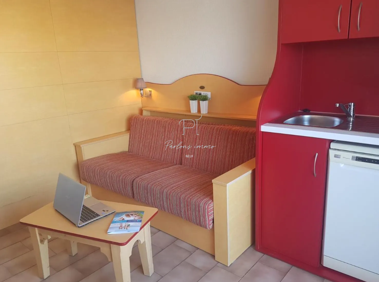 Appartement T1 à vendre de 23,33 m² en résidence de tourisme à La Grande Motte 