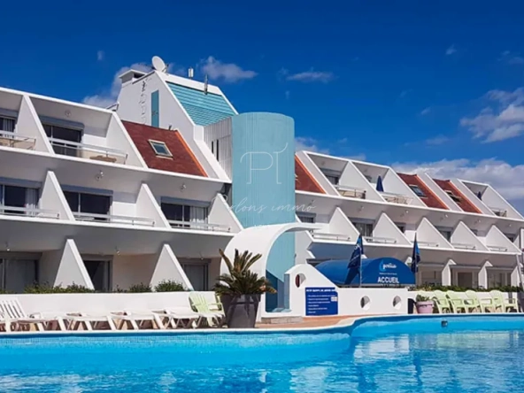 Appartement T1 à vendre de 23,33 m² en résidence de tourisme à La Grande Motte